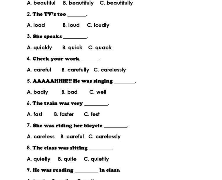 Adjective Or Adverb Adverbs Worksheet Adjective Works Vrogue co