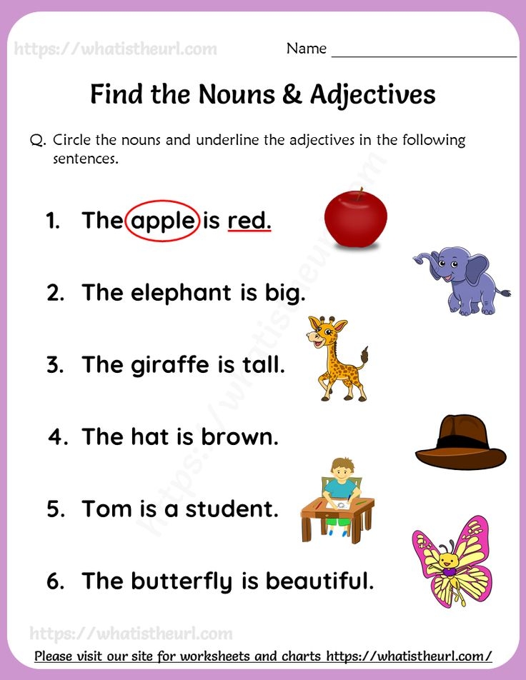 Adjective Practice Worksheets Common Adjectives Worksheets K