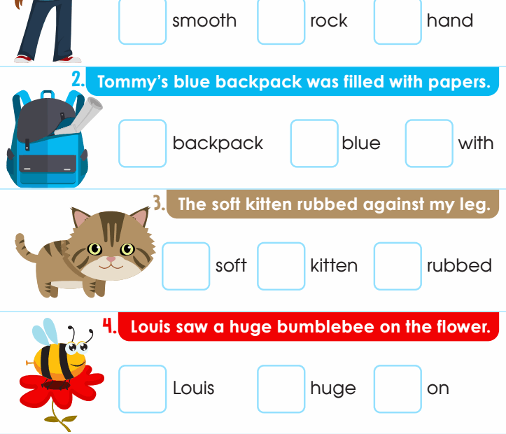 Adjective Worksheets K5 Learning Worksheets Library