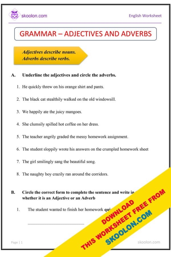 Adjectives And Adverbs