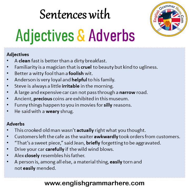 Adjectives And Adverbs