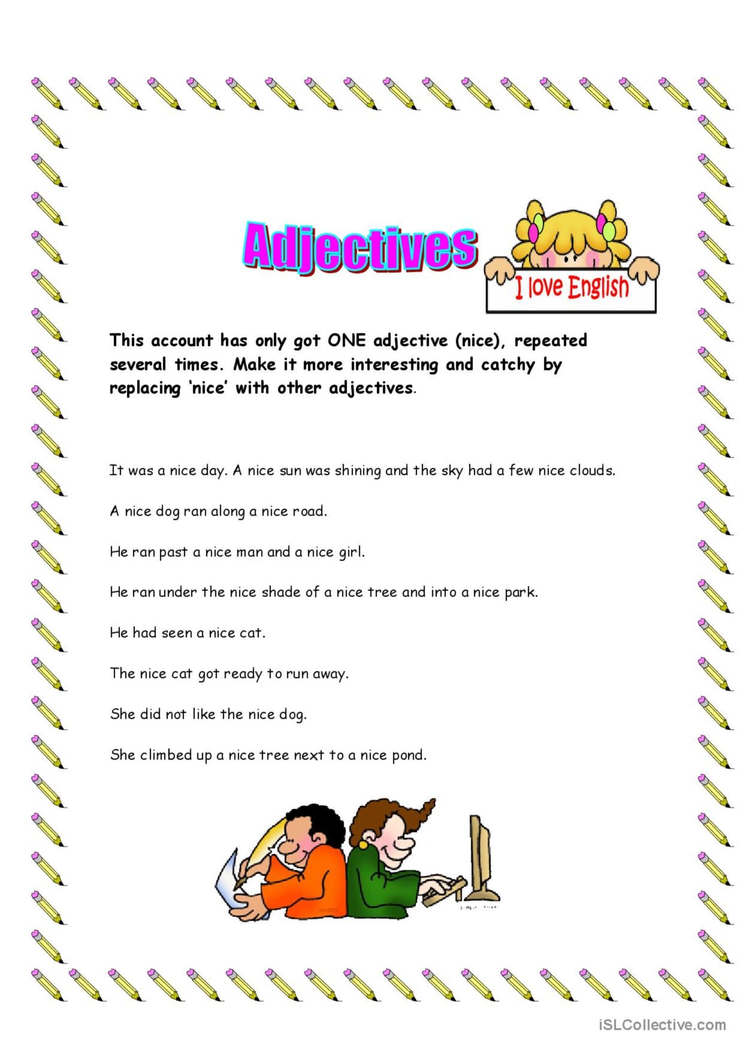 Adjectives Enlarge Your Vocabulary English ESL Worksheets Pdf Doc