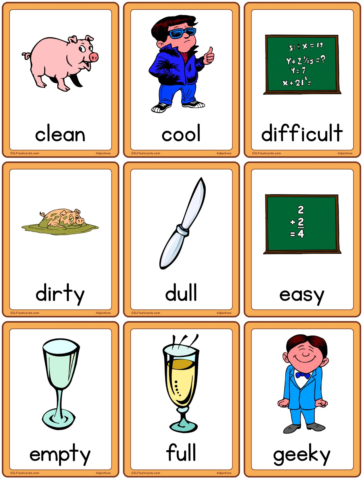 vocabulary flashcards for adults