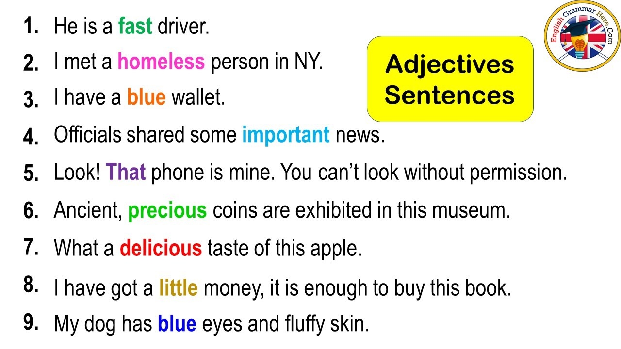 Adjectives Meanings And Example Sentences Common Adjectives Porn Sex 