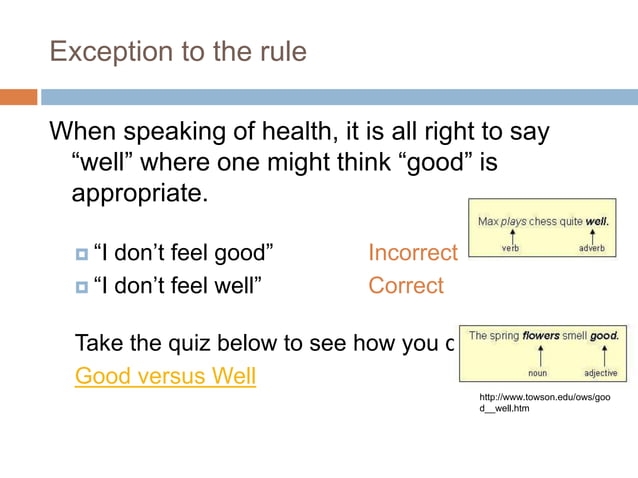 adjective versus adverb
