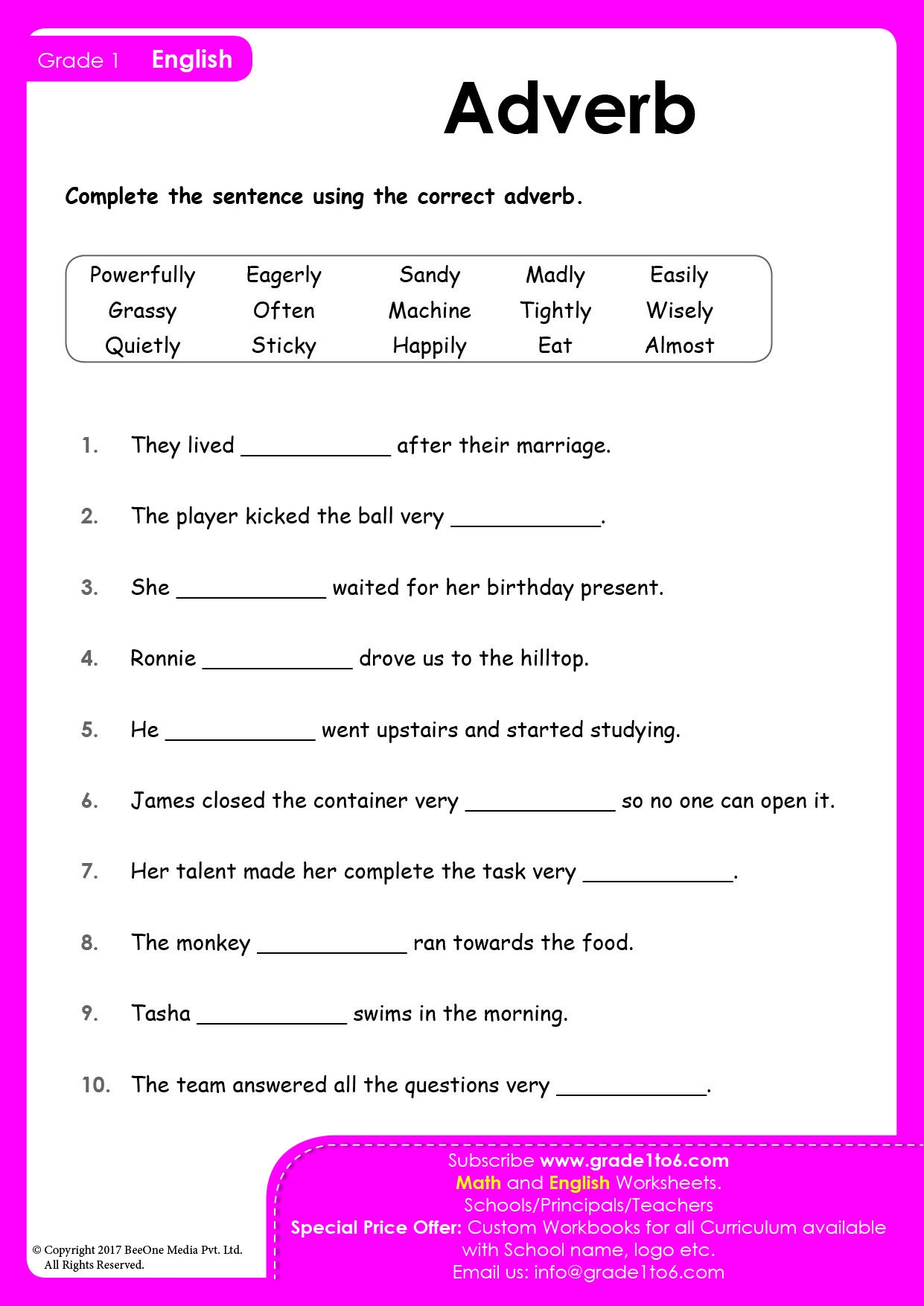Adverb Worksheets Grade 1 Adverbs Worksheet Adverbs Time Worksheets