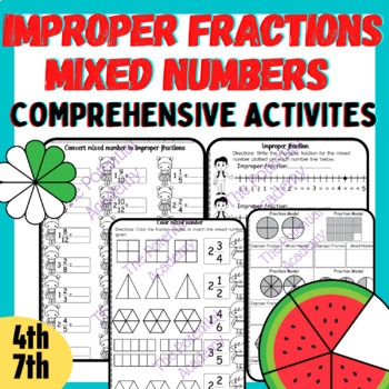 All About Mixed Numbers And Improper Fractions Converting Place The 