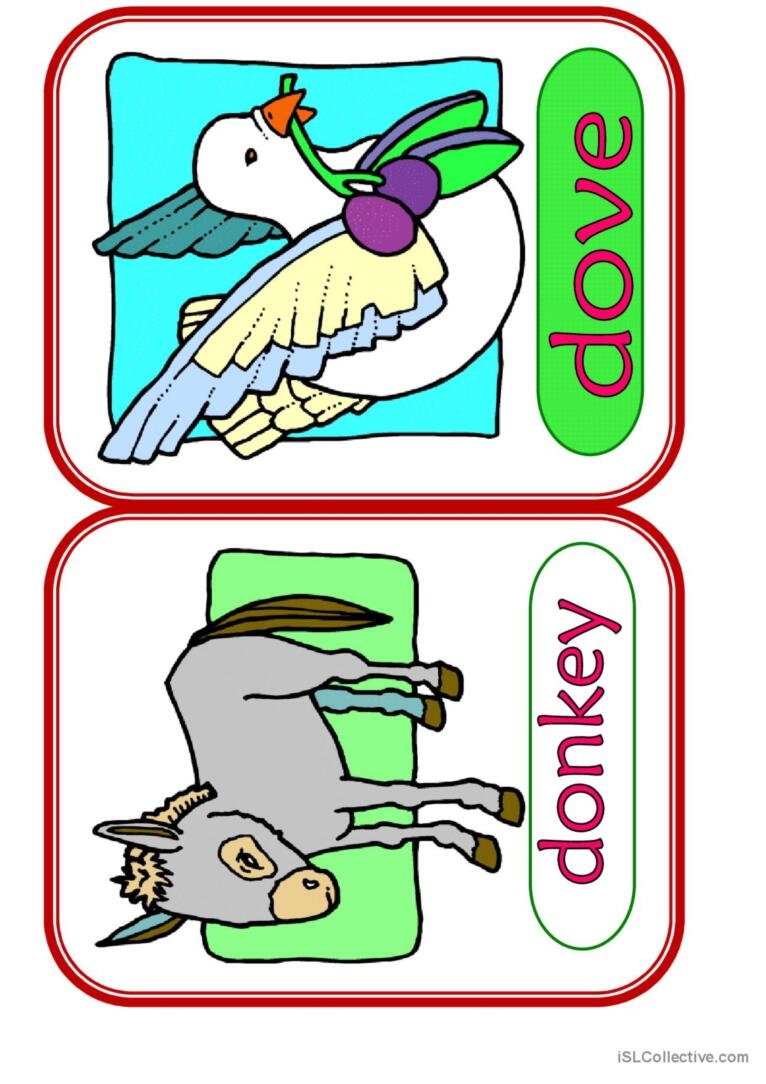 Animals 11 Vocabulary Flashcards An English ESL Worksheets Pdf Doc