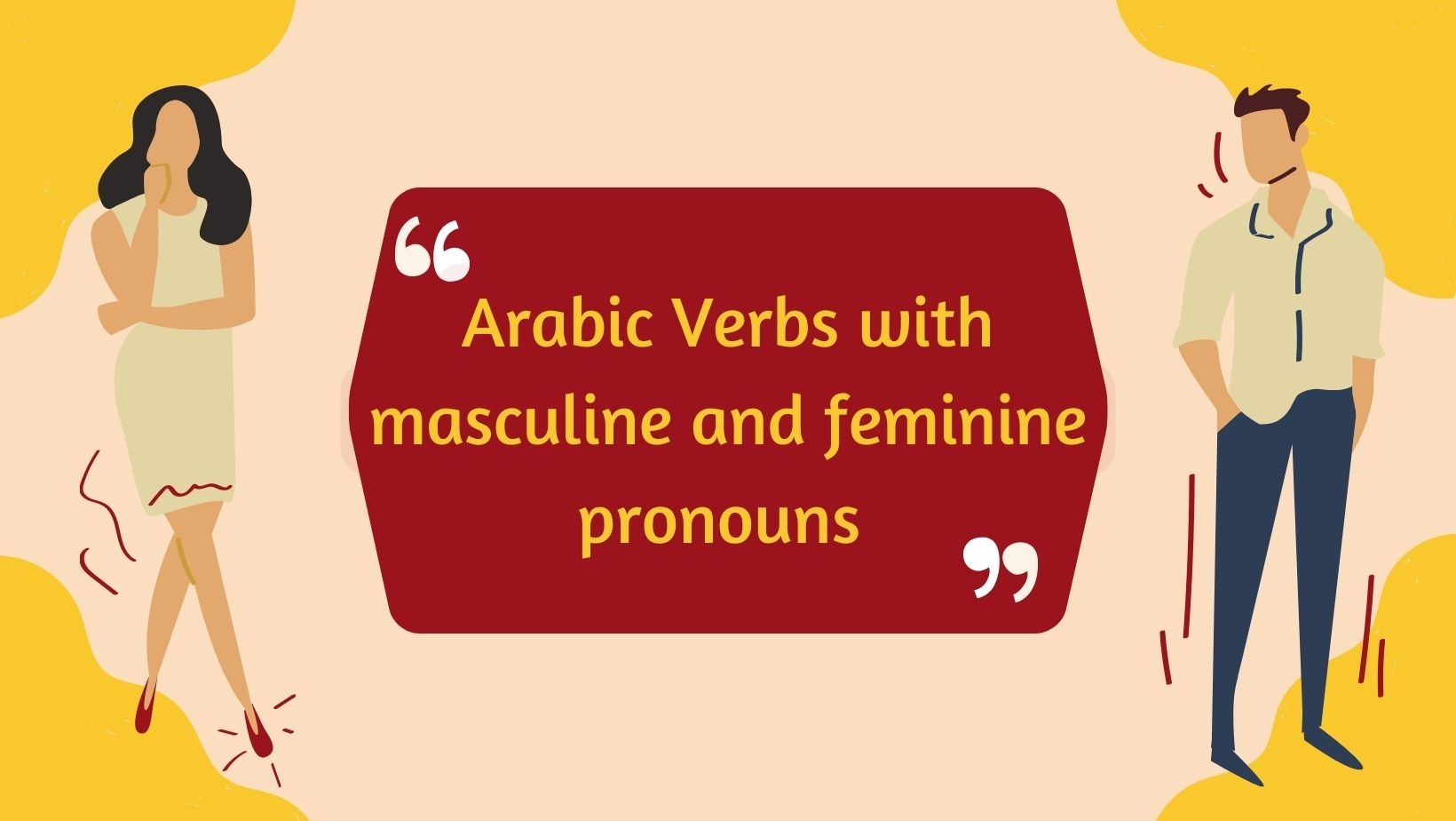 Arabic Verbs With Masculine And Feminine Pronouns Arabic Alphabet Academy