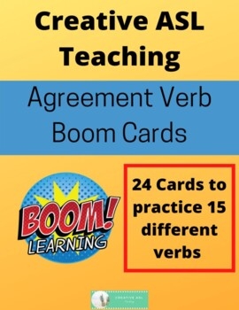 ASL Agreement Verbs Boom Cards By Creative ASL Teaching TpT