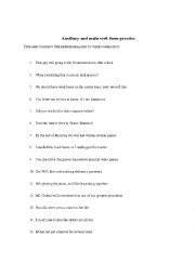 Auxilary Plus Main Verb Form Practice ESL Worksheet By Haci Richard