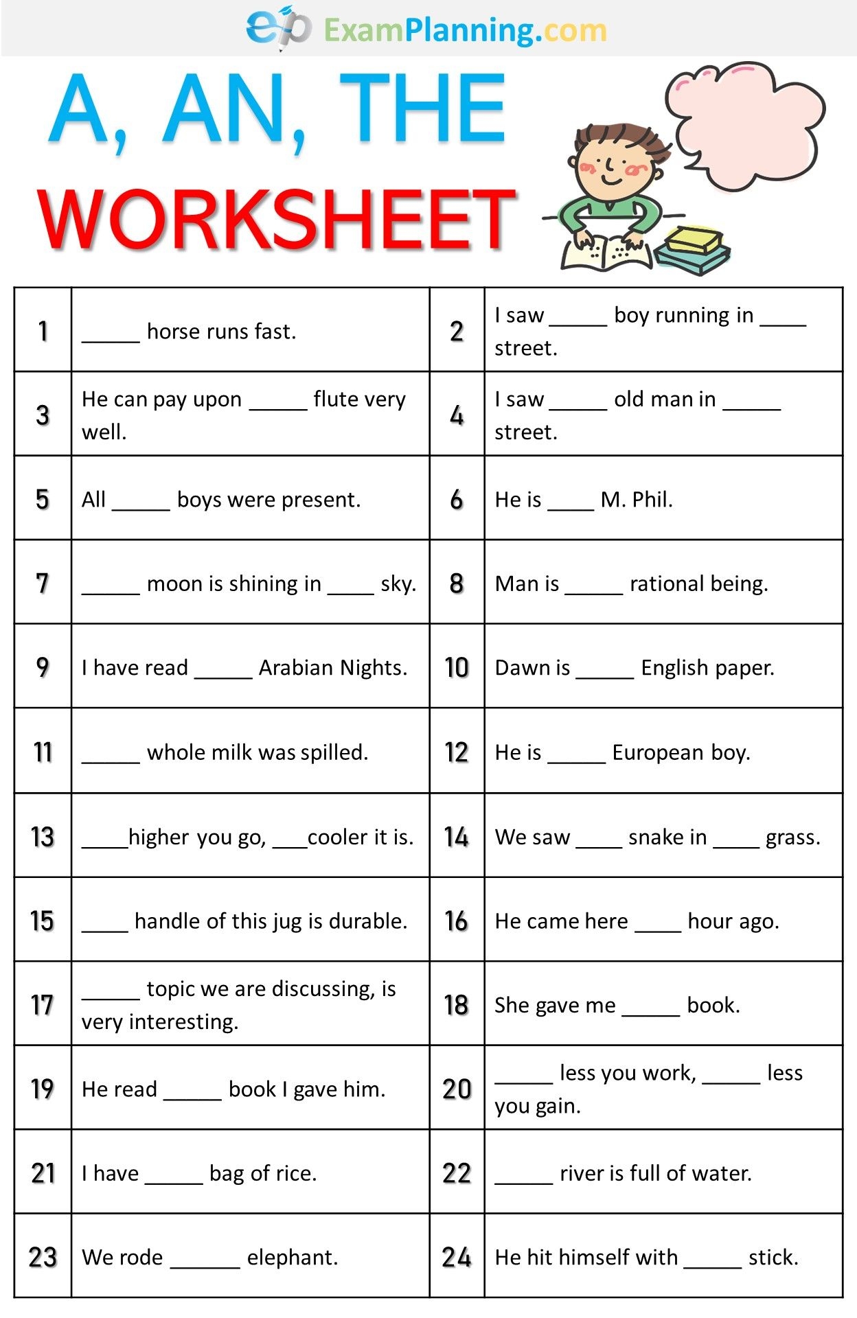 Basic English Grammar Exercises