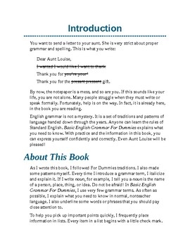 Basic English Grammar For Dummies By TEACHERS GUIDEBOOK TPT