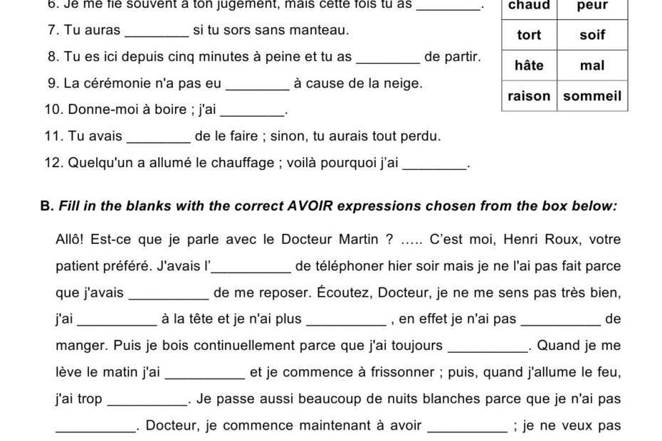 Basic English Grammar Worksheets
