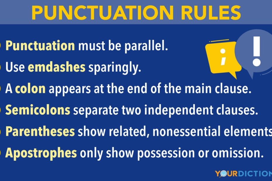 Basic Punctuation Rules Everyone Needs To Know YourDictionary