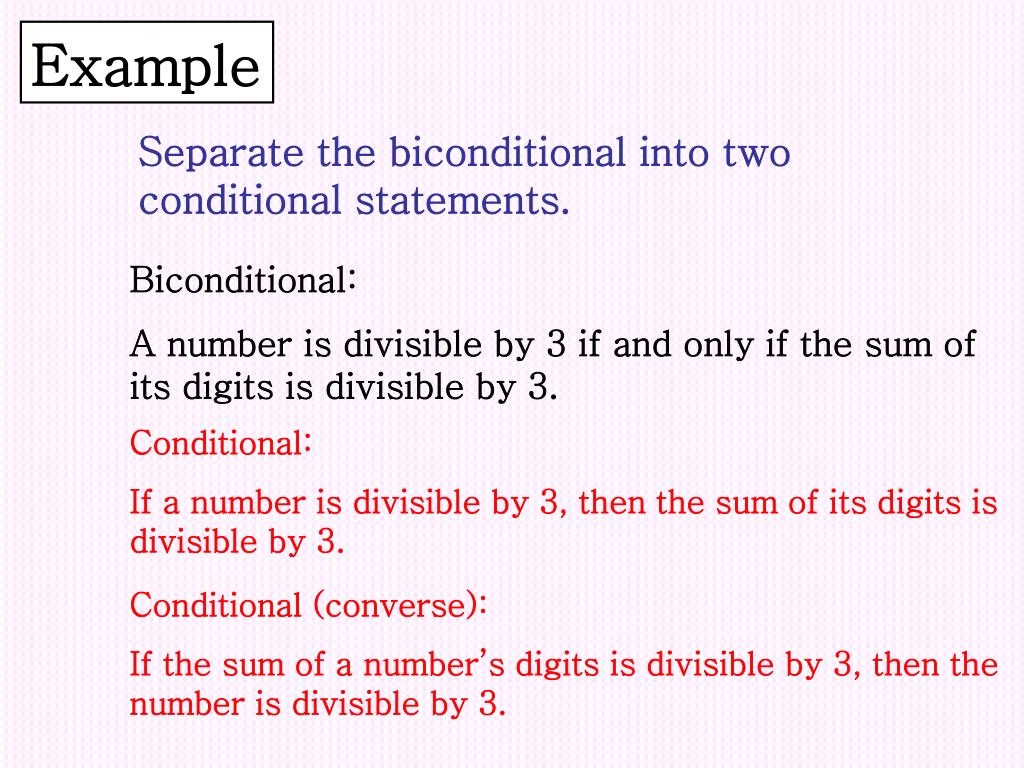 example of conditional statements