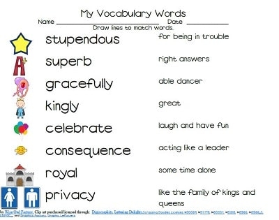 Big Vocabulary Words Printable Freebie Wise Owl Factory Big Vocabulary Words Printable Freebie Wise Owl Factory