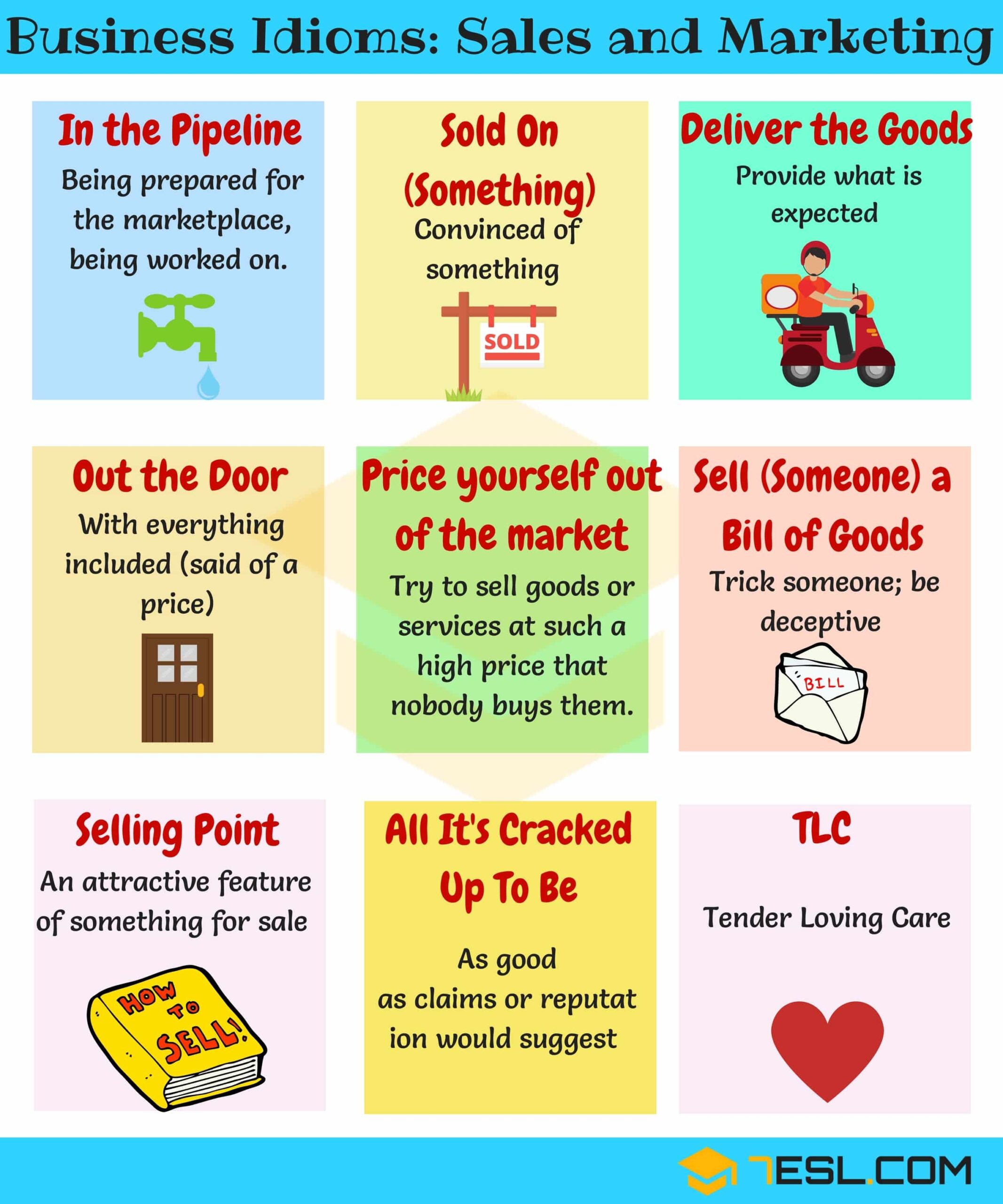 Business Idioms 110 Useful Business Idioms Sayings 7ESL