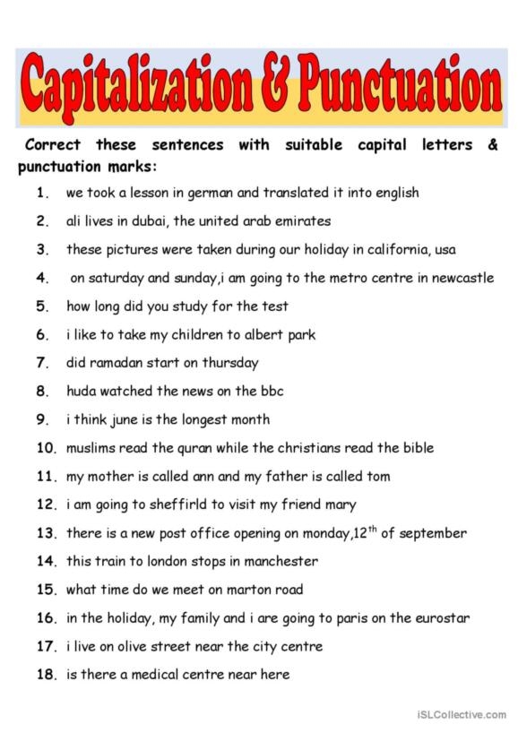 rules of punctuation pdf
