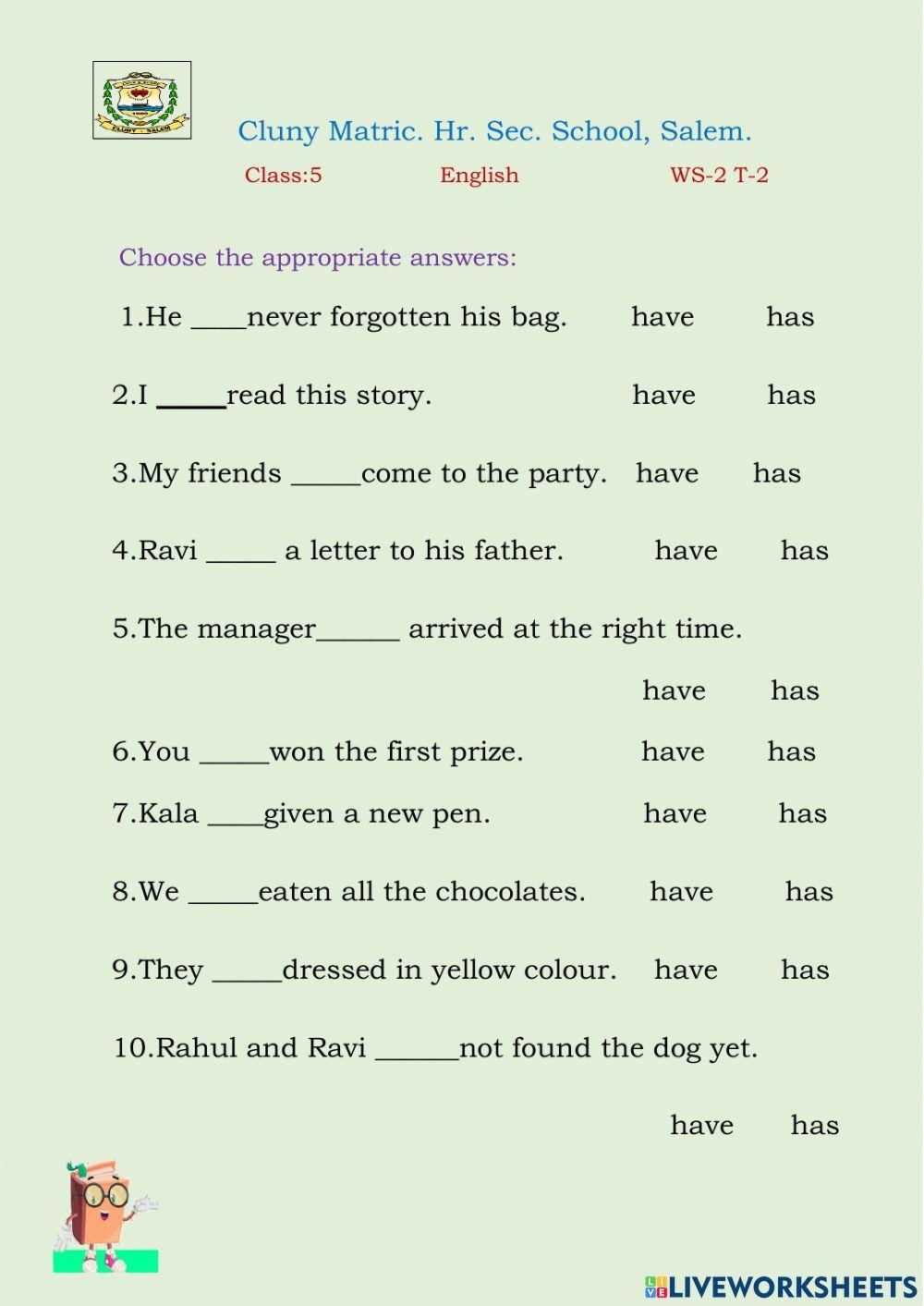 CBSE English Grammar Exercises For Class 3 English Worksheets 