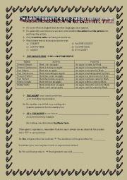CHARACTERISTICS OF THE PASSIVE VOICE ESL Worksheet By Pilarnavarro