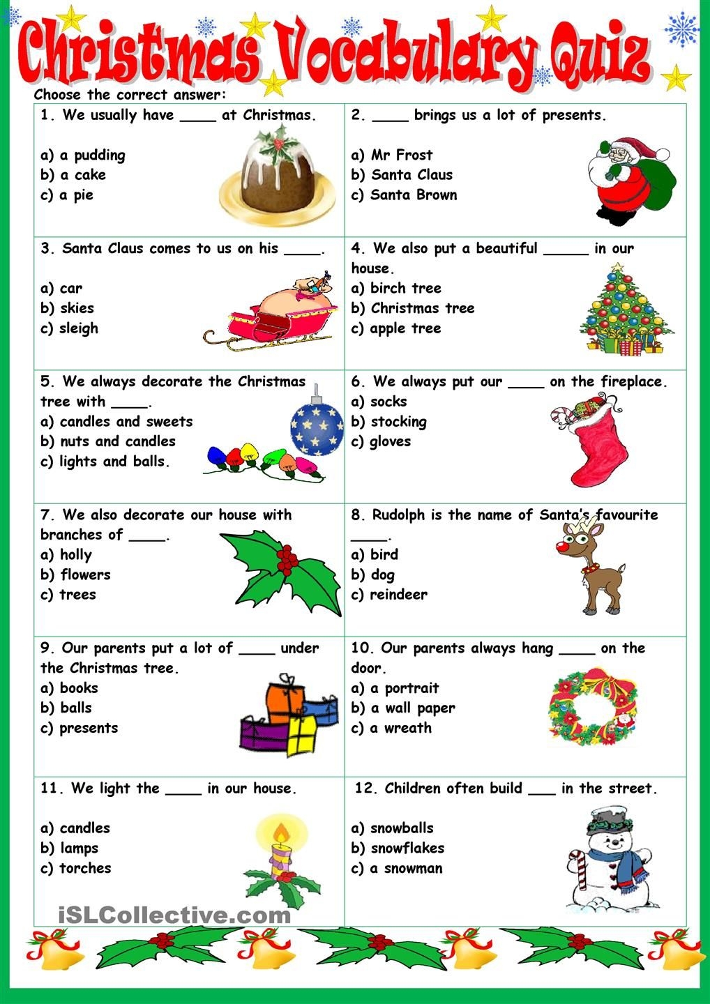 vocabulary printables