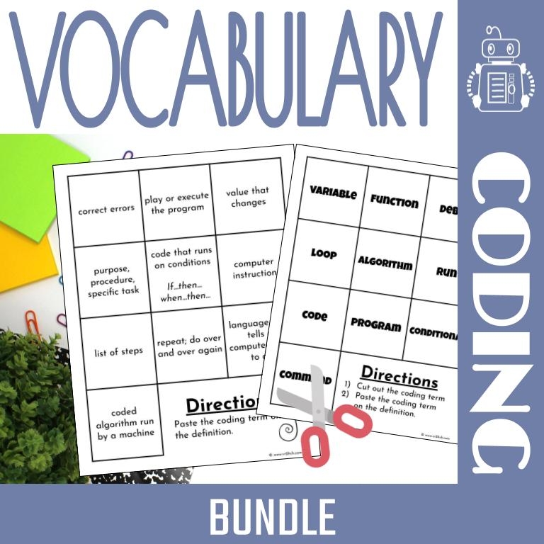Coding Vocabulary BUNDLE Vr2ltch