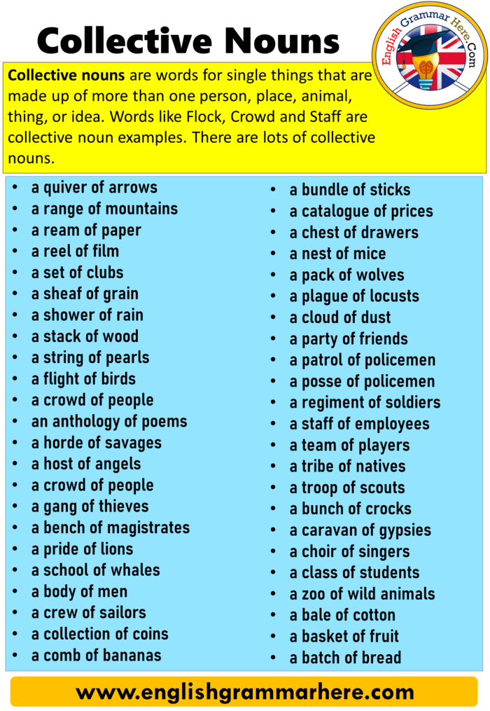 english collective nouns for animals