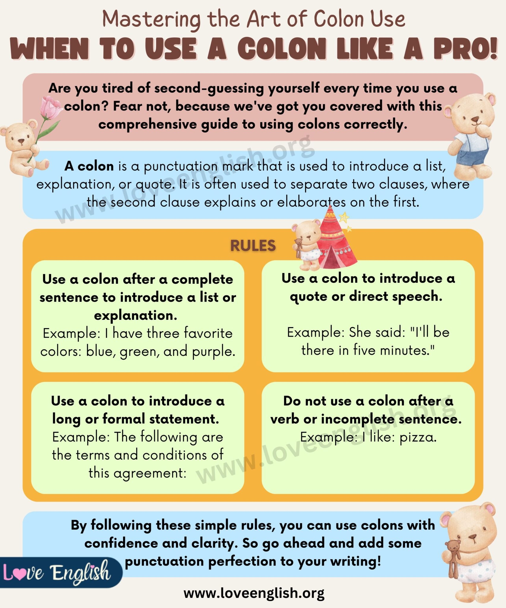 Colon Punctuation With Examples Uses And Grammar 41 OFF