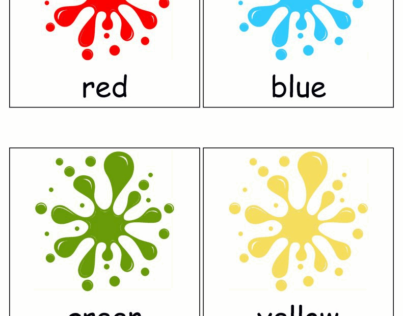 Color Flashcards Colors Color Flashcards Flashcards For Kids