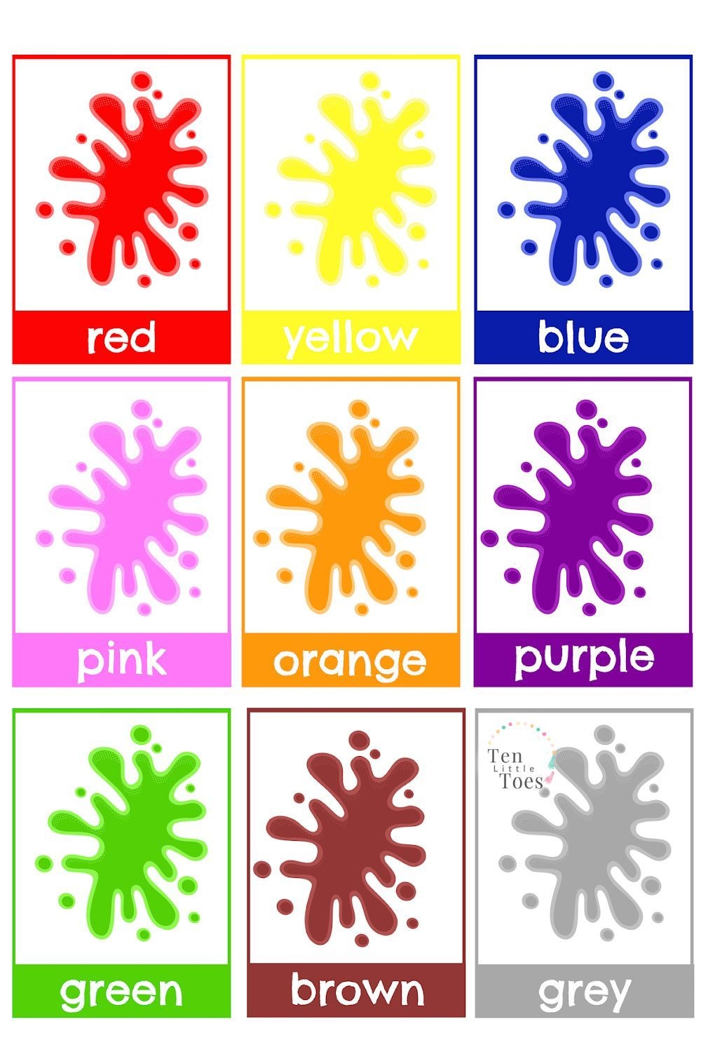 color flashcards color flashcards