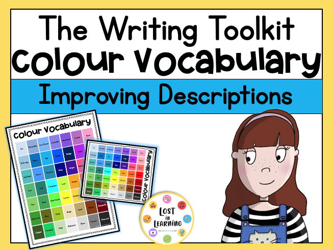 Colour Vocabulary Thesaurus Creative Writing Toolkit Help Sheet Word 