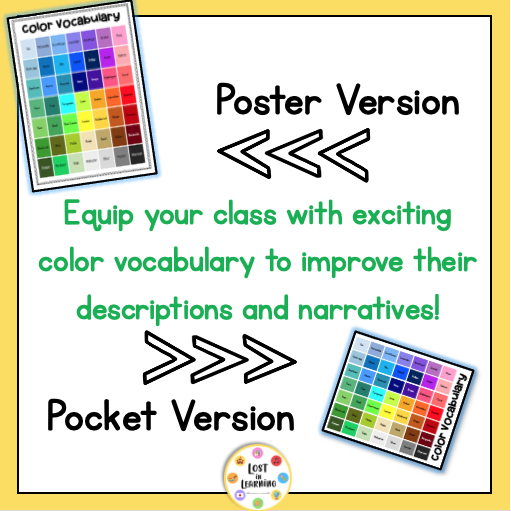 Colour Vocabulary Thesaurus Creative Writing Toolkit Help Sheet Word 