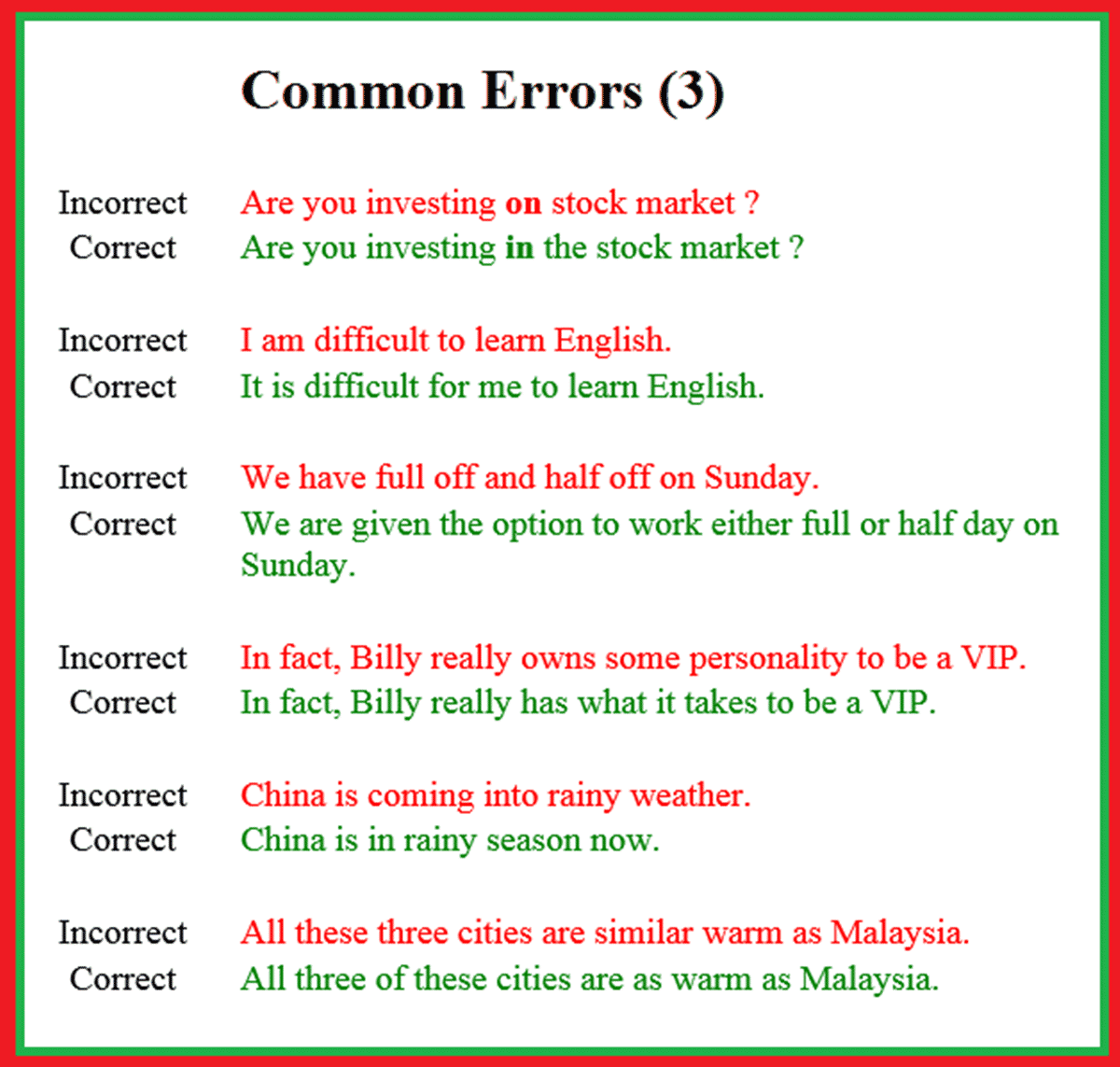 Common Errors In English Usage ESLBUZZ