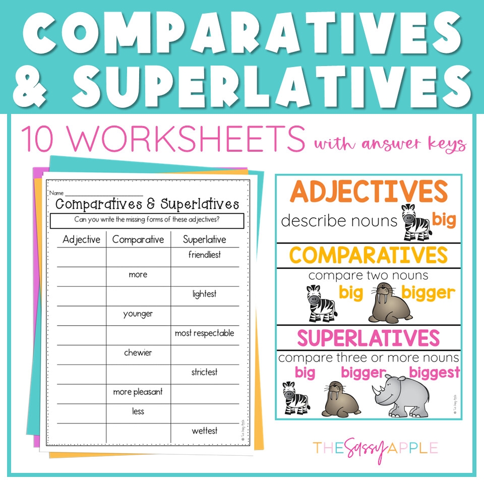Comparing Adjectives And Adverbs Anchor Chart Comparative And Porn 