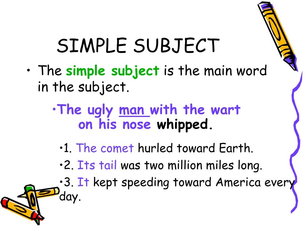 Complete Subject And Simple Examples