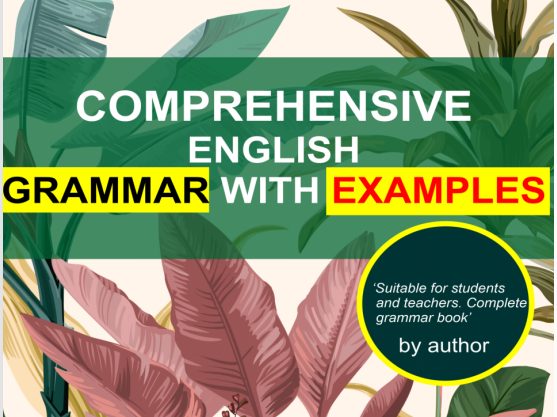 Comprehensive English Grammar With Examples Teaching Resources
