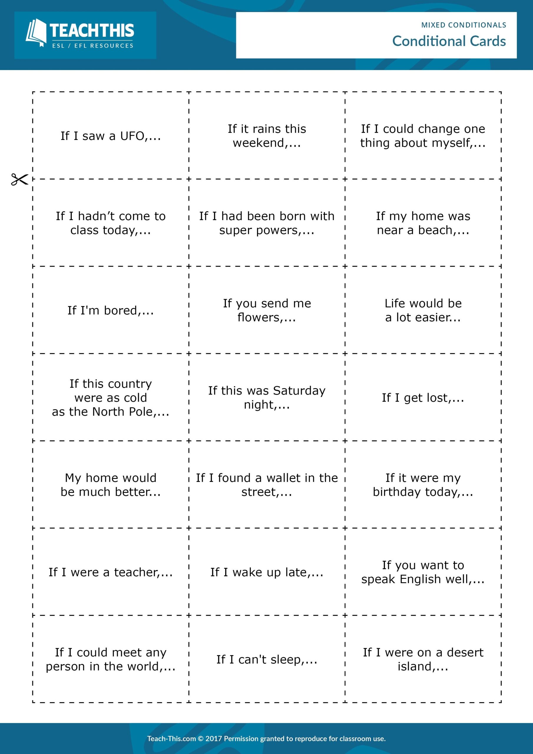 Conditional Clauses Speaking Activities For Advanced Aalasopa