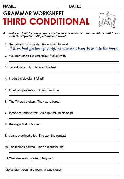 conditional sentences questions with answers