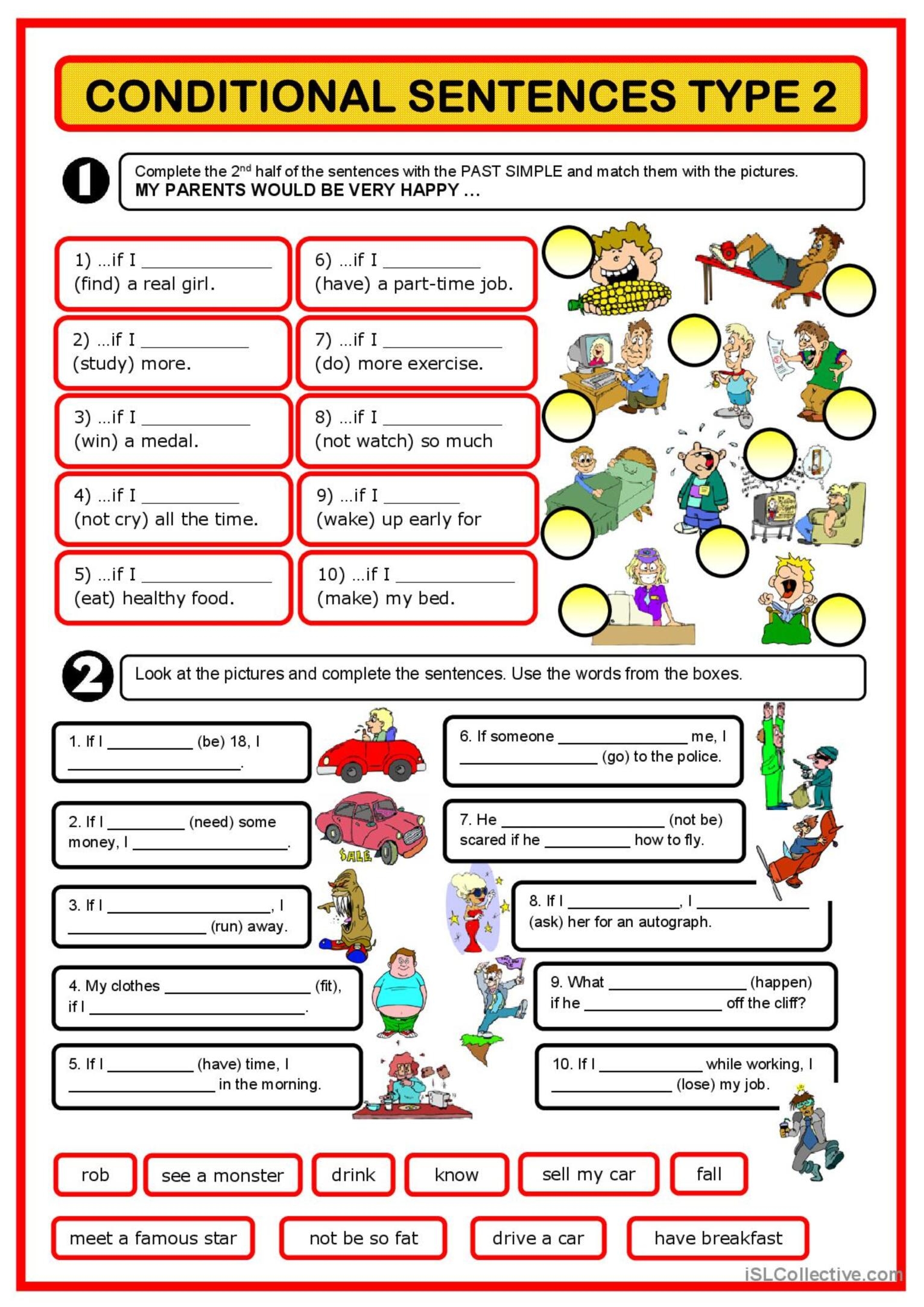 conditional sentences exercises grade 9