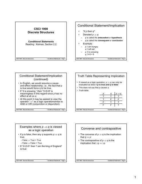 Conditional Statement Truth Table Examples Brokeasshome