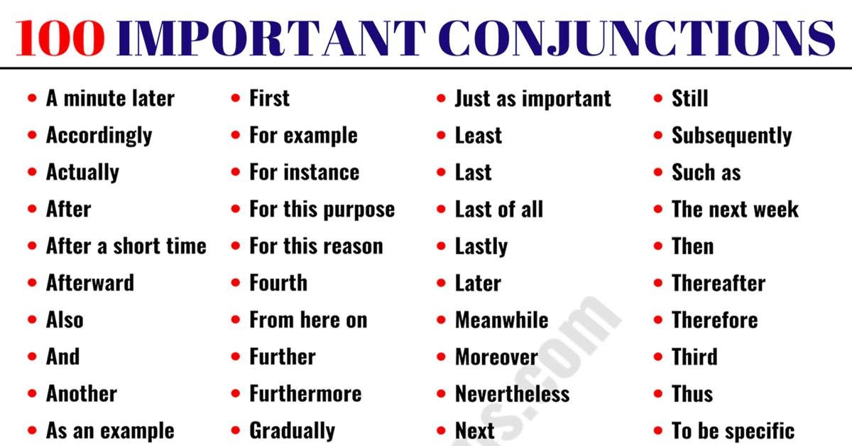 Conjunctions Archives ESL Forums