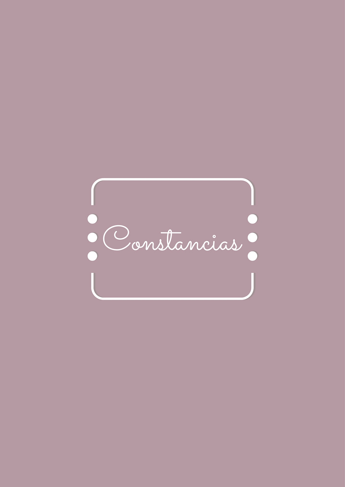 CONSTANCIAS On Behance