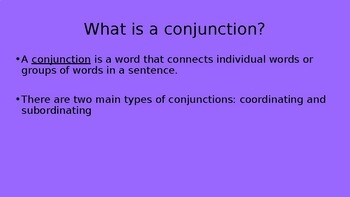 Coordinating And Subordinating Conjunctions By ELA The Miss M Way