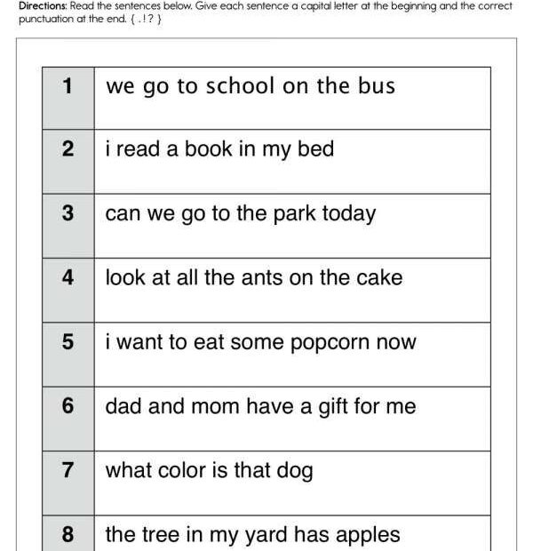 Correct The Grammar Worksheet