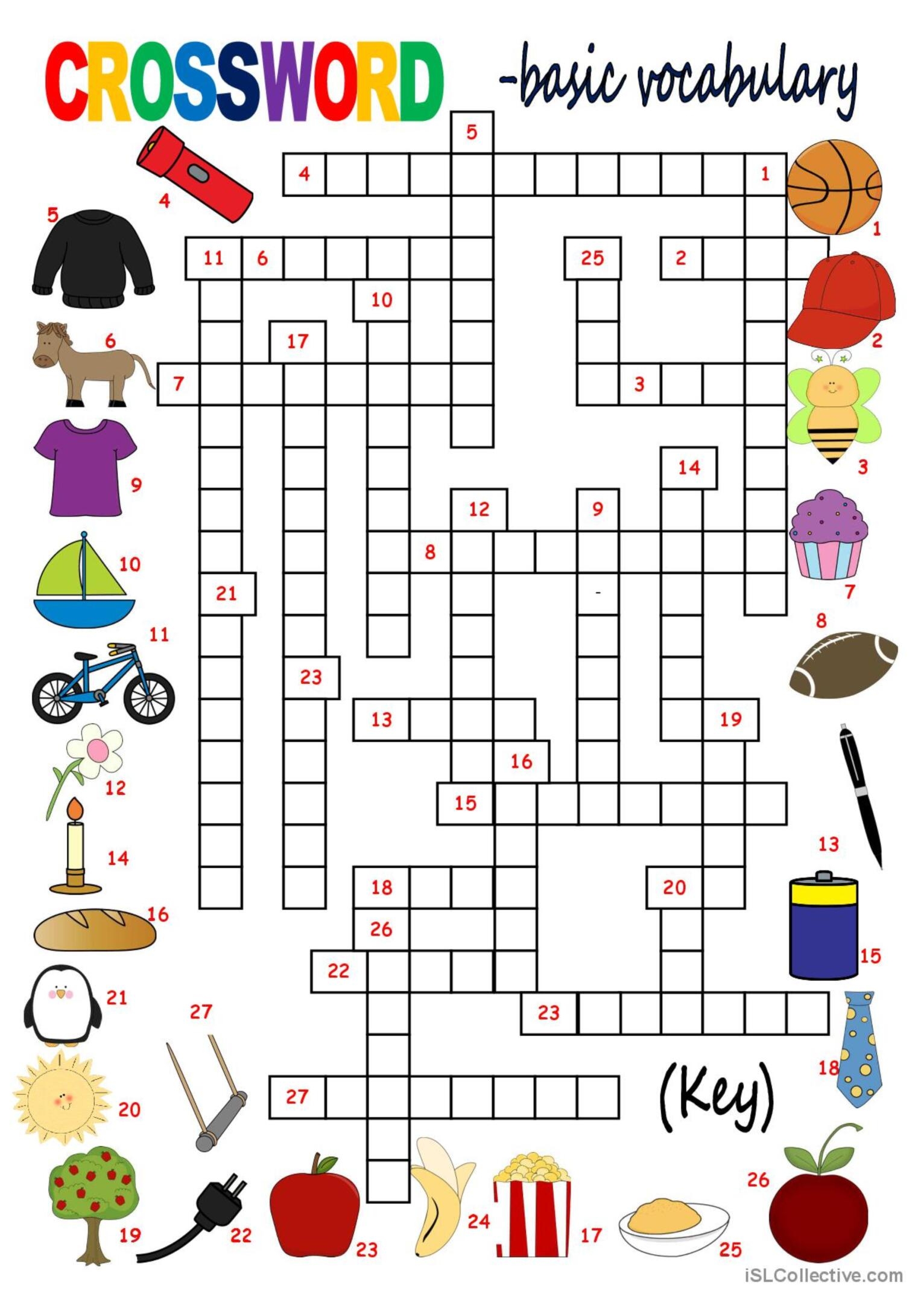 vocabulary crossword