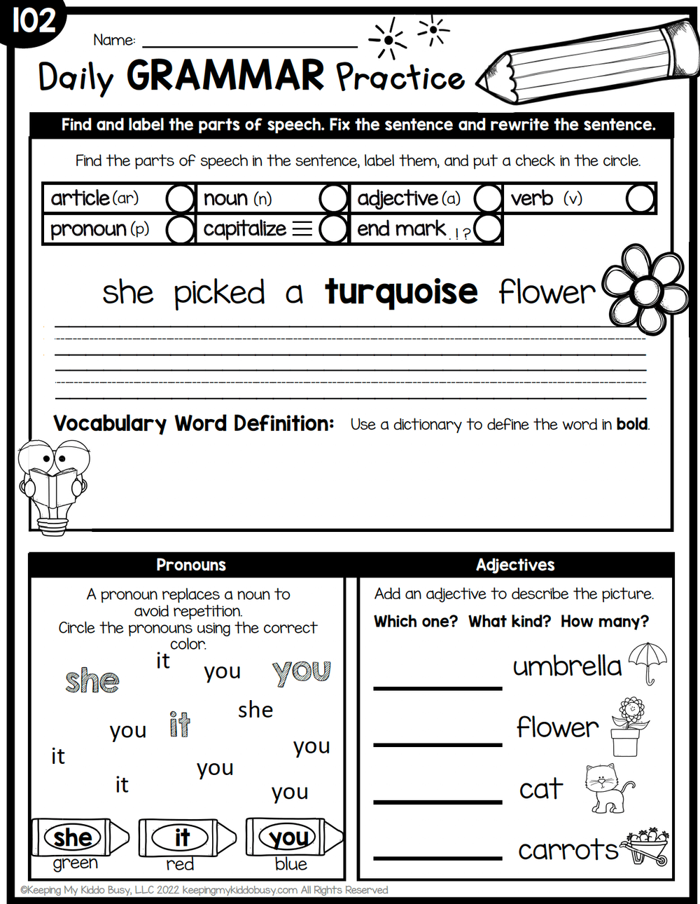 daily grammar practice pdf