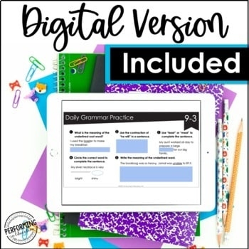 Daily Grammar Practice For 6th Grade Grammar Worksheets Spiral Review