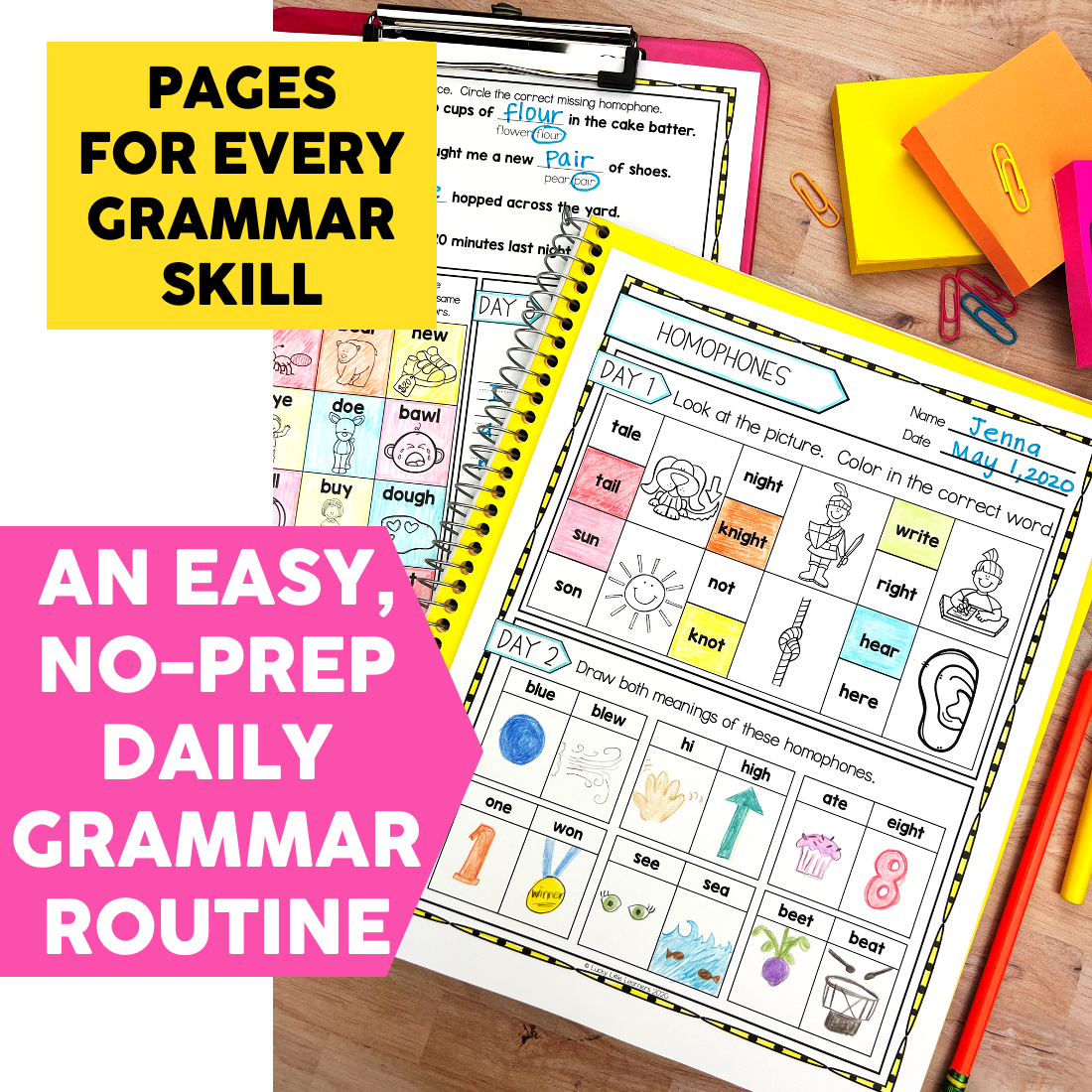 Daily Grammar Practice Worksheets Library