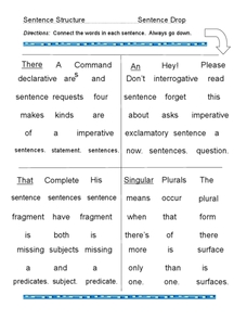 classifying sentences by structure